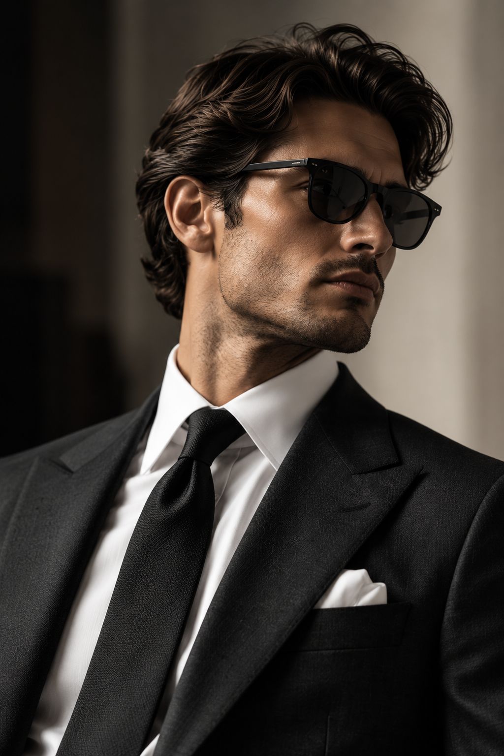 Man wearing a tailored Domano Man jacket